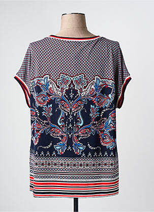 Tricou imprimeu fantezie mâneci scurte albastru OLSEN femeie