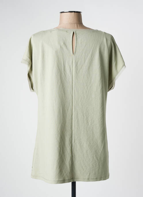 Tricou elasticitate mâneci scurte verde KATMAI femme