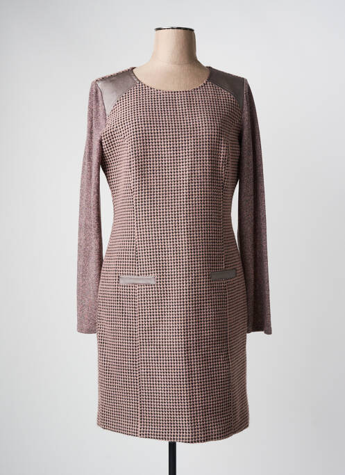 Rochie midi roz PAZ TORRAS femeie