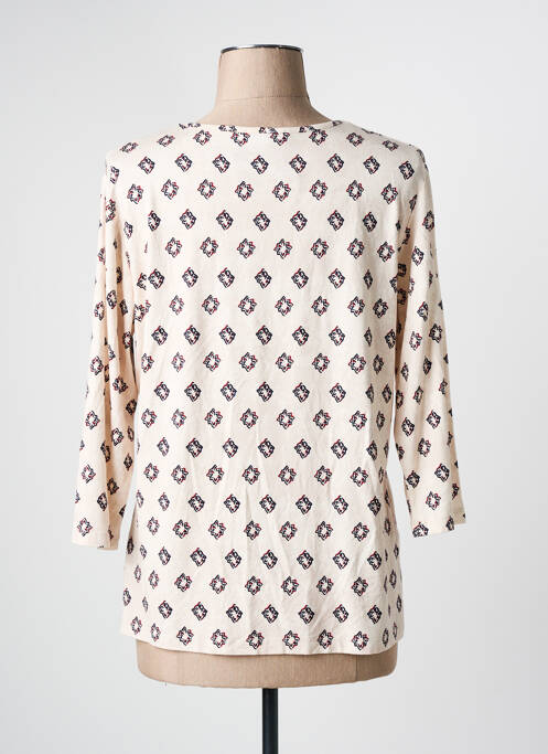 Tricou mâneci 3/4 mâneci 3/4 bej FRANK WALDER femme