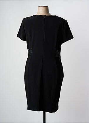 Rochie midi mâneci scurte mâneci scurte negru FRANK LYMAN femeie