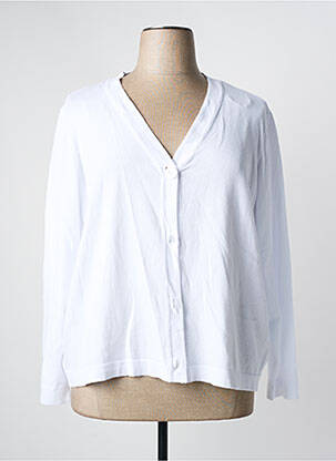 Vestă cu mâneci lungi alb MARBLE femeie