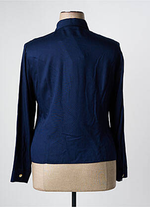 Polo mâneci lungi mâneci lungi albastru ESTEL COLLECTION femeie