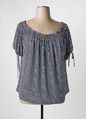 Top albastru MARBLE femeie