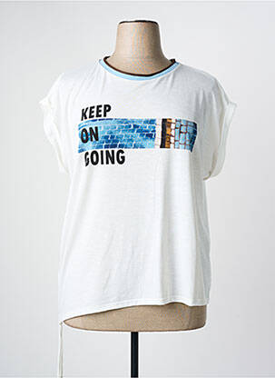 Top alb PAZ TORRAS femeie