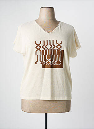 Top bej PAZ TORRAS femeie