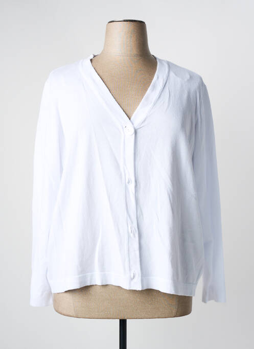 Vestă cu mâneci lungi alb MARBLE femeie