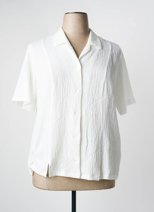 Cămașă mâneci scurte mâneci scurte alb FRANCE RIVOIRE femme