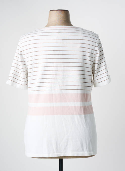 Top alb MARBLE femeie