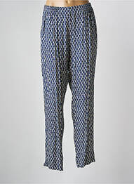 Pantalon drept țesătură crep mărime normală albastru GRIFFON femme