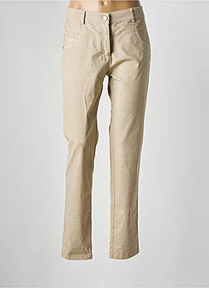 Pantalon slim maro PAZ TORRAS femeie