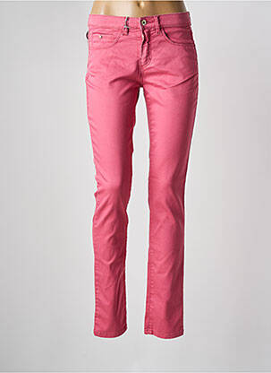 Pantalon slim talie joasă talie joasă roz BRUNO SAINT HILAIRE femeie
