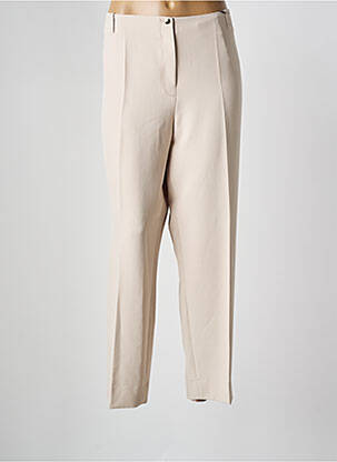 Pantalon 7/8 talie înaltă talie înaltă bej ESTEL COLLECTION femeie