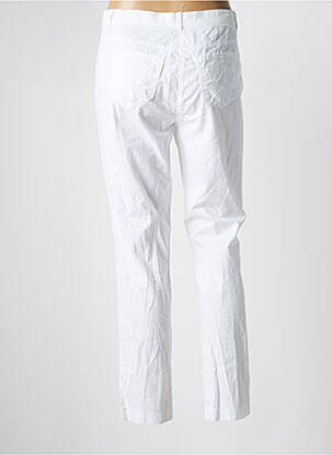 Pantalon 7/8 țesătură poplin mărime normală alb FRANK WALDER femeie