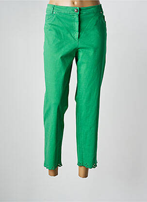 Pantalon 7/8 elasticitate mărime normală verde DIVAS femeie