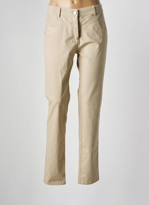 Pantalon slim maro PAZ TORRAS femeie