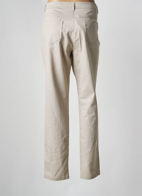 Pantalon slim bej DIVAS femeie