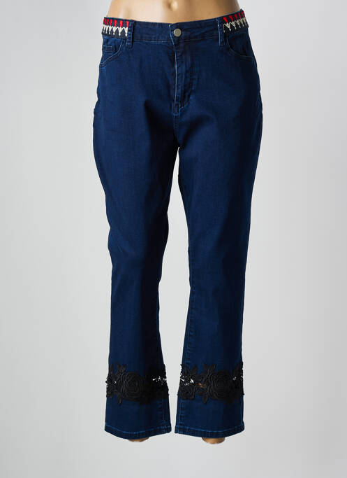 Blugi cu croială slim albastru LESLIE femeie