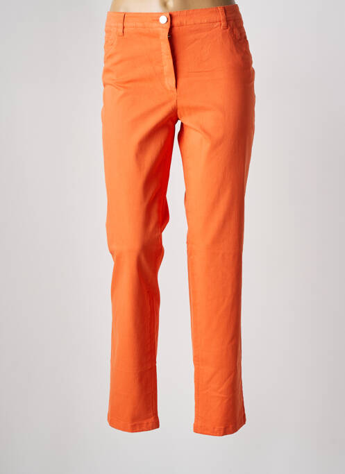 Pantalon slim portocaliu DIVAS femeie