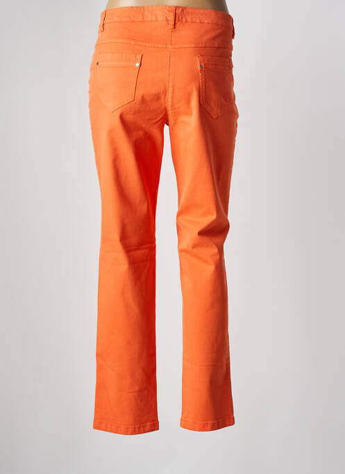 Pantalon slim portocaliu DIVAS femeie