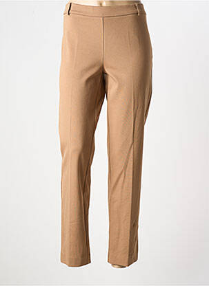 Pantalon chino talie cu cleme talie înaltă maro ELEONORA AMADEI femeie