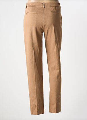 Pantalon chino talie cu cleme talie înaltă maro ELEONORA AMADEI femeie