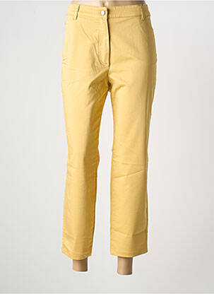 Pantalon 7/8 țesătură poplin mărime normală galben OLSEN femeie