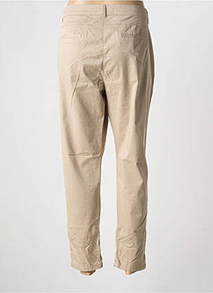 Pantalon 7/8 țesătură poplin mărime normală bej ANDAMIO femeie