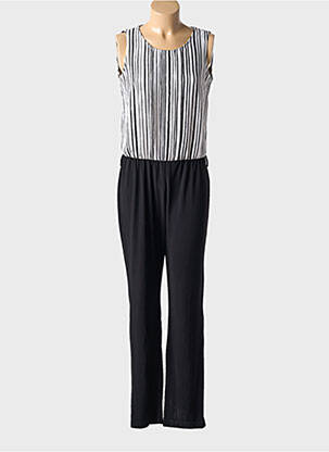 Salopetă-pantalon țesătură crep fără mâneci negru PAZ TORRAS femeie