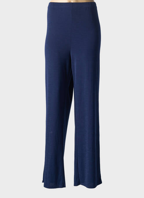 Pantalon larg albastru MARBLE femeie