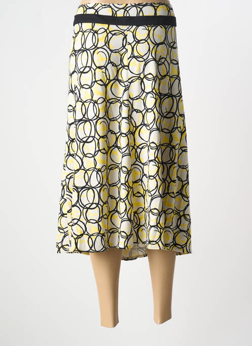 Fustă midi galben FRANK WALDER femeie