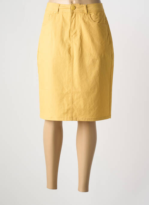 Fustă midi galben GRIFFON femeie