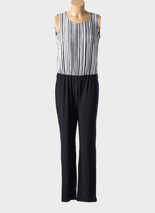 Salopetă-pantalon țesătură crep fără mâneci negru PAZ TORRAS femme