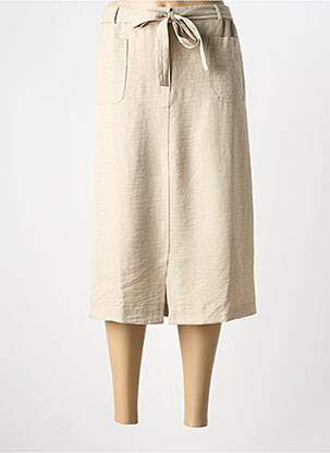 Fustă midi bej GRIFFON femeie