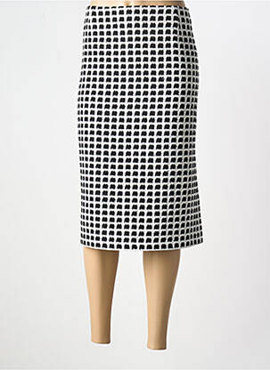 Fustă midi croială dreaptă negru ESTEL COLLECTION femeie