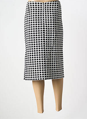Fustă midi croială dreaptă negru ESTEL COLLECTION femeie
