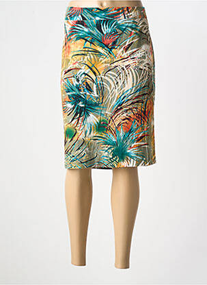 Fustă midi albastru UN TEMPS POUR ELLE femeie