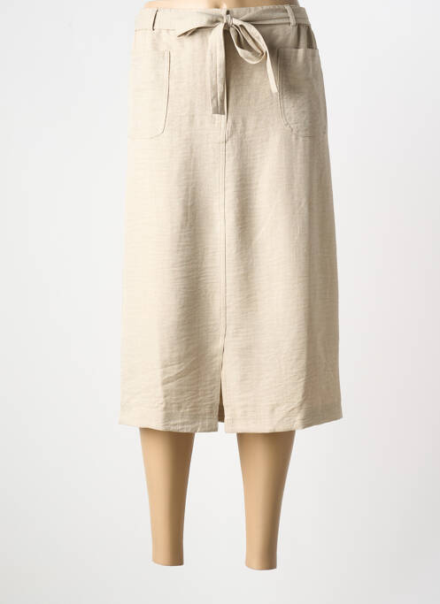 Fustă midi bej GRIFFON femeie