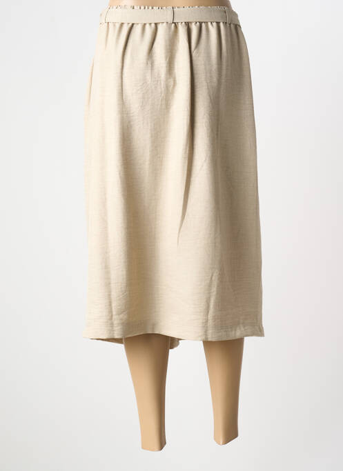 Fustă midi bej GRIFFON femeie