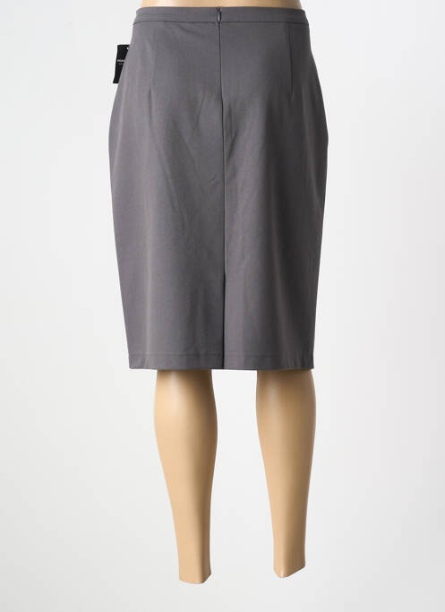Fustă midi croială dreaptă gri FRANK WALDER femme