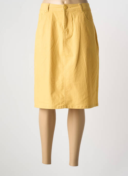Fustă midi galben GRIFFON femeie