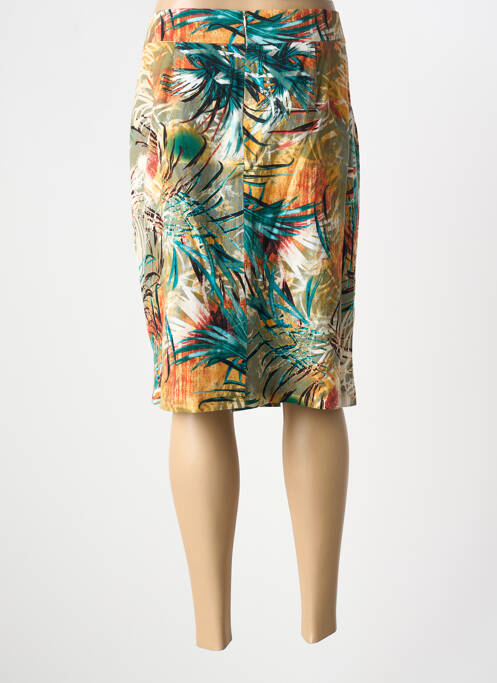 Fustă midi albastru UN TEMPS POUR ELLE femeie