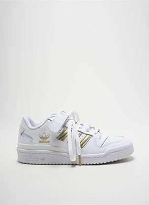 Adidași țesătură satinată toc plat până la 3 cm alb ADIDAS femeie