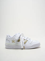 Adidași țesătură satinată toc plat până la 3 cm alb ADIDAS femme