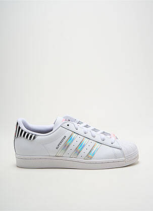 Adidași țesătură satinată toc plat până la 3 cm alb ADIDAS femeie