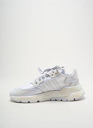 Adidași țesătură satinată toc de 4 la 6 cm alb ADIDAS femeie
