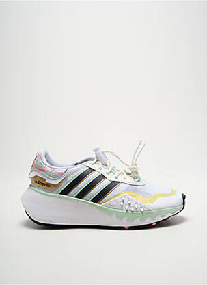 Adidași țesătură satinată toc de 4 la 6 cm alb ADIDAS femeie