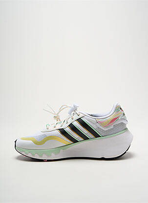 Adidași țesătură satinată toc de 4 la 6 cm alb ADIDAS femeie