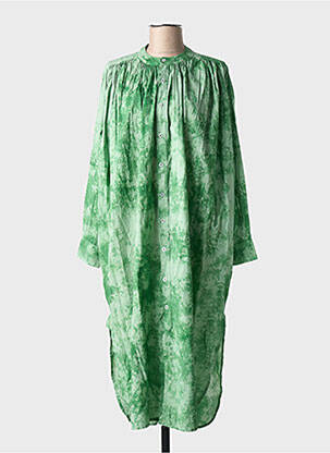 Rochie midi mâneci lungi mâneci lungi verde CHICOSOLEIL femeie
