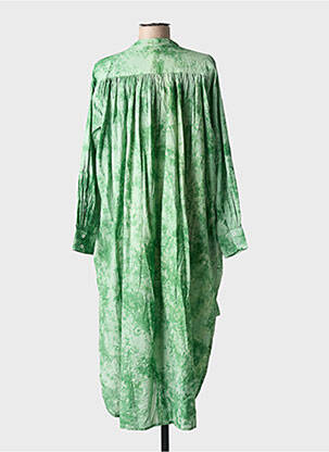 Rochie midi mâneci lungi mâneci lungi verde CHICOSOLEIL femeie